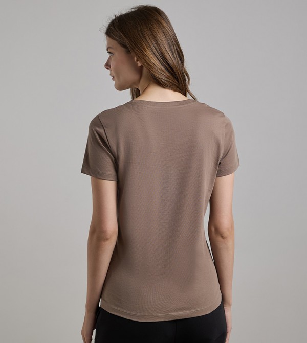 R&B T-Shirts - Brown Short Sleeve T-Shirts