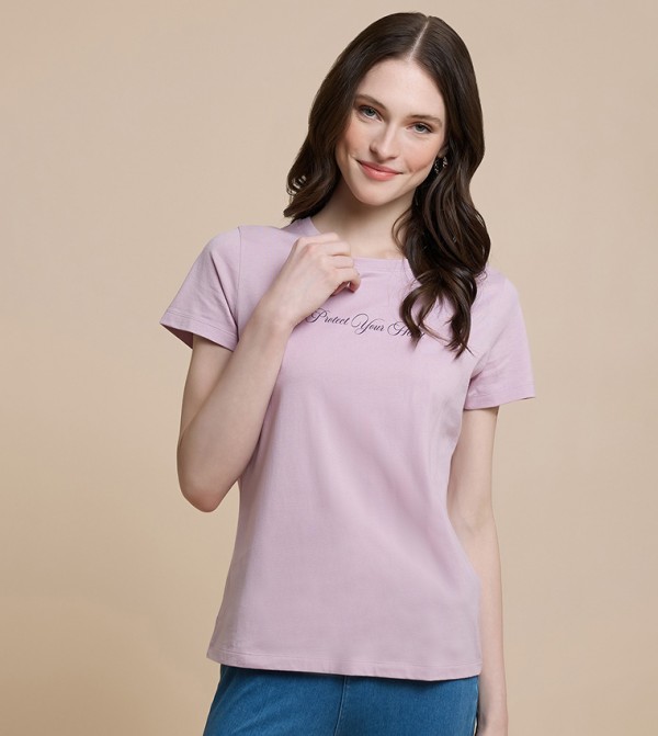 R&B T-Shirts - Purple Short Sleeve T-Shirts