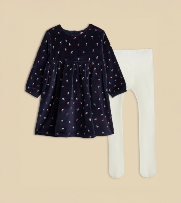 R&B  Dresses - NAVY BLUE Casual Dress