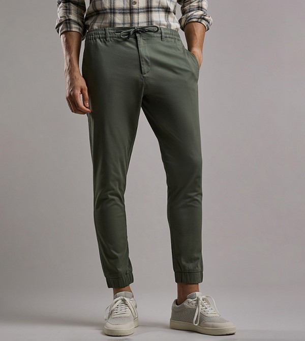 R&B R&B - Green Casual Pants