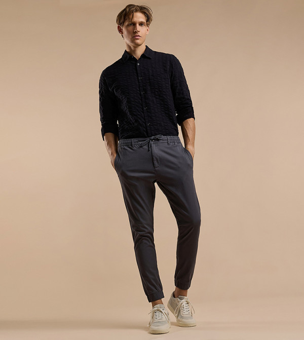 R&B Pants & Chinos - Grey Casual Pants