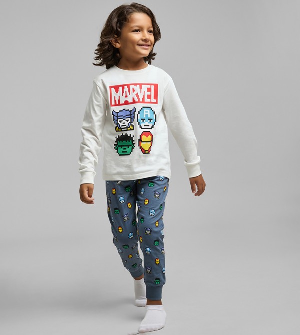 R&B  - Ivory Top & Pyjama Sets