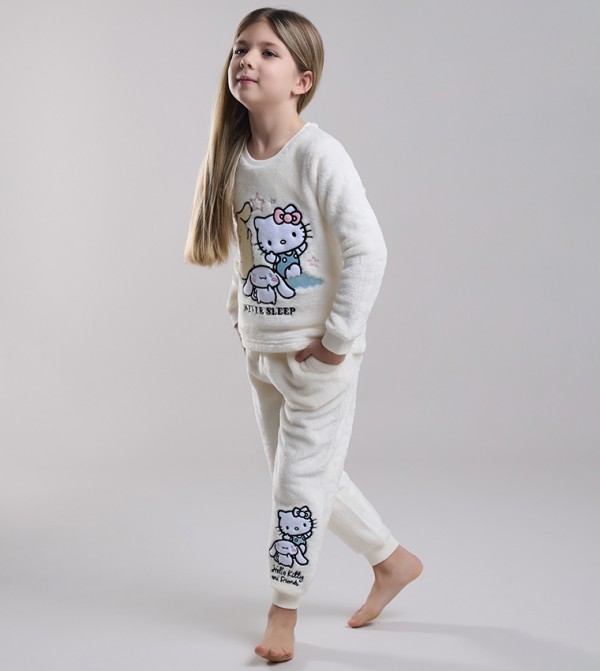 أر آند بي ملابس - عاجي مجموعات بلايز وبيجامة