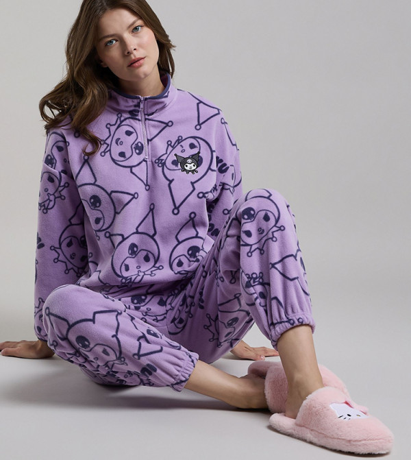 R&B  comfy-edit - Purple Pyjama Set