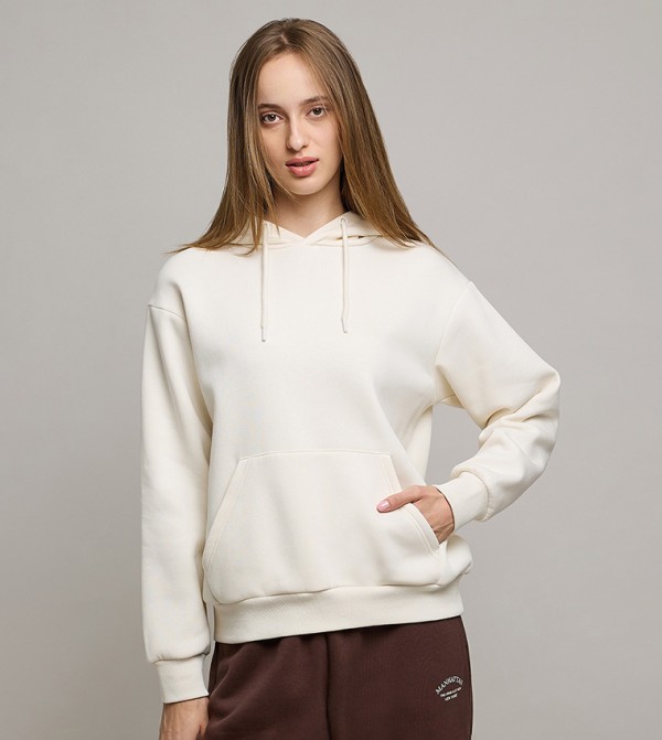 R&B  Hoodies & Sweatshirts - Cream Hoodies