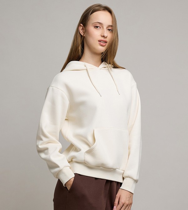 R&B  Hoodies & Sweatshirts - Cream Hoodies