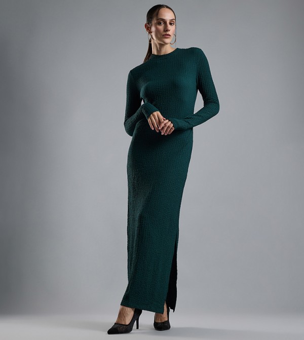 R&B Dresses - Dark Green Midi Dresses