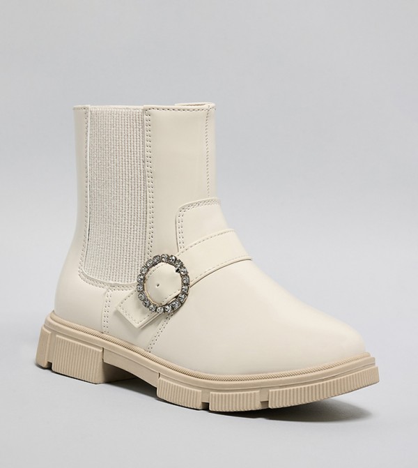R&B  Footwear - Ivory Boots