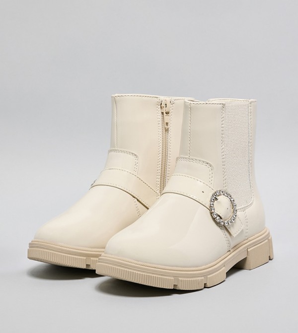 R&B  Footwear - Ivory Boots