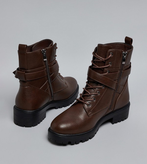 R&B Boots - Dark Brown Ankle length Boots