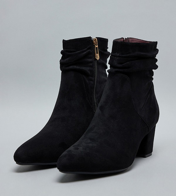 R&B Boots - Black Ankle length Boots