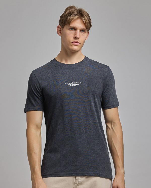 R&B R&B - Charcoal Round Neck T-Shirts