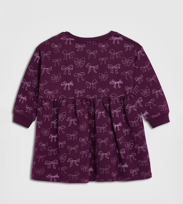 R&B  Dresses - Maroon Casual Dress