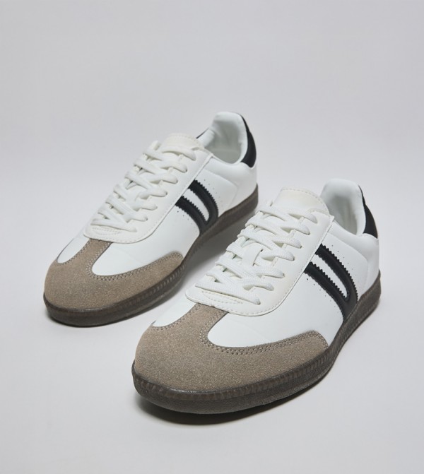 R&B R&B - White Low Top