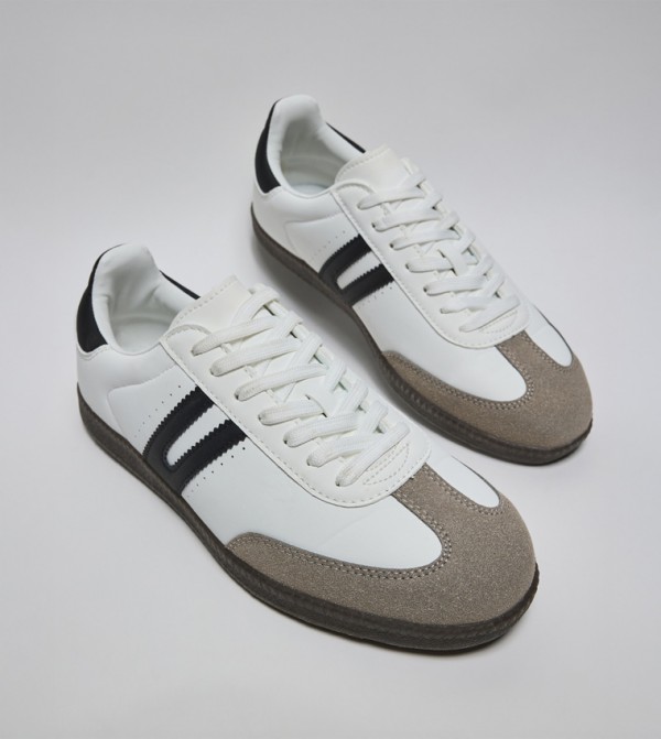 R&B R&B - White Low Top