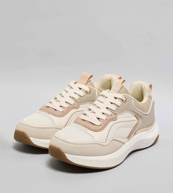 R&B  Training Shoes - Beige Training Shoes