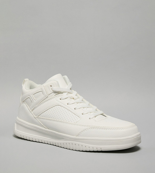 أر آند بي  أحذية برقبة عالية - أبيض  أحذية برقبة عالية 