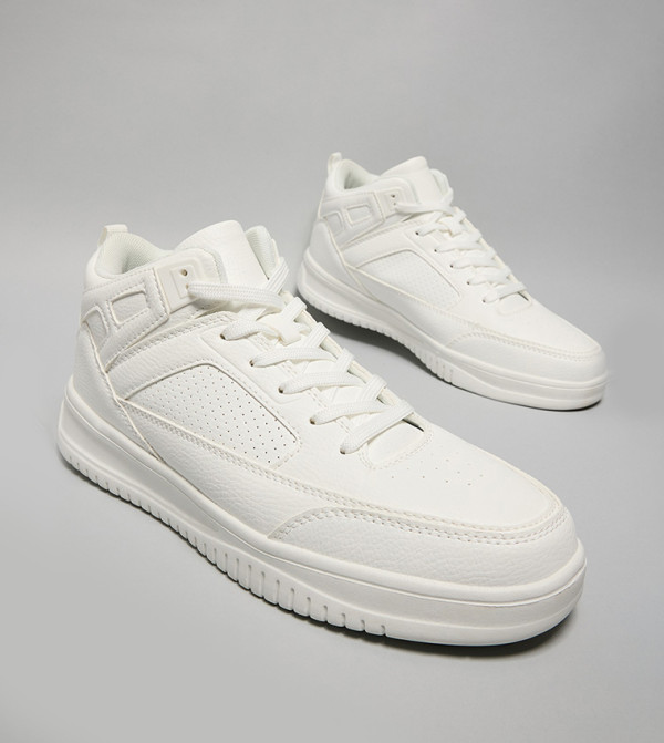 أر آند بي  أحذية برقبة عالية - أبيض  أحذية برقبة عالية 