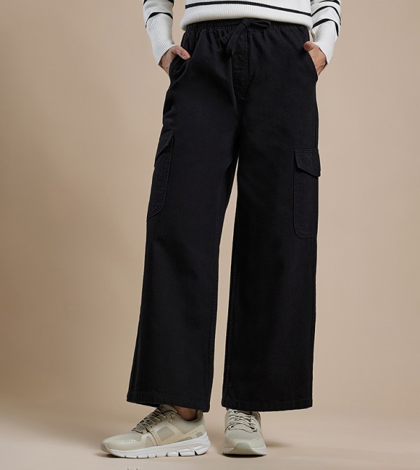 R&B  Jeans - Black Straight Jeans