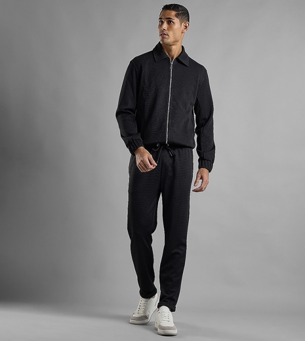 R&B  Clothing - Black Casual Jackets