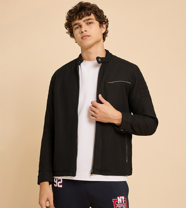 أر آند بي أر آند بي - أسود جاكيتات كاجوال