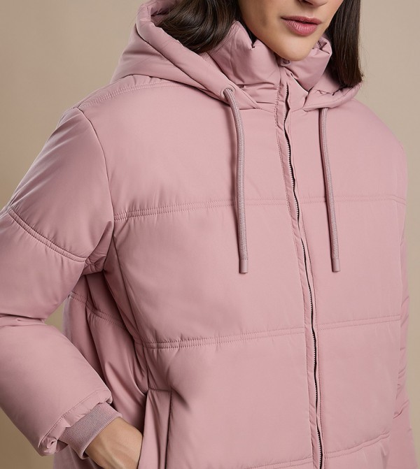 R&B Puffer & Quilted Jackets - Pink Puffer & Quilted Jackets