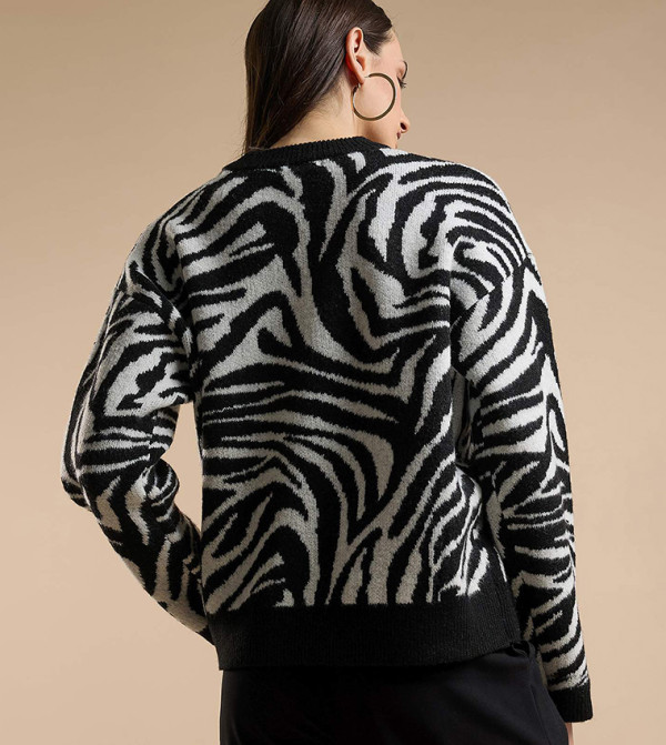 R&B  Sweaters & Cardigans - Multi Round Neck Sweaters