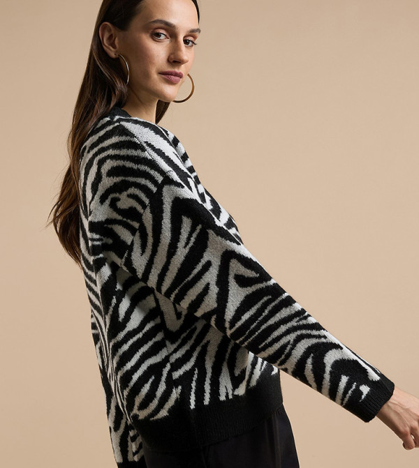 R&B  Sweaters & Cardigans - Multi Round Neck Sweaters