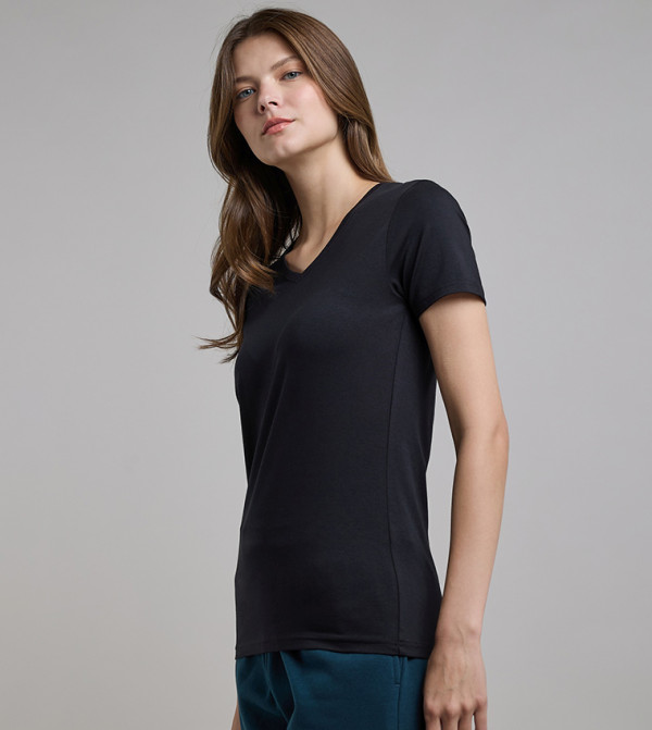 R&B  - Black Short Sleeve T-Shirts