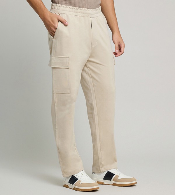 R&B Cargos - Beige Cargos