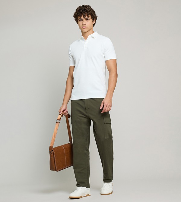 R&B  Cargos - Olive Cargos