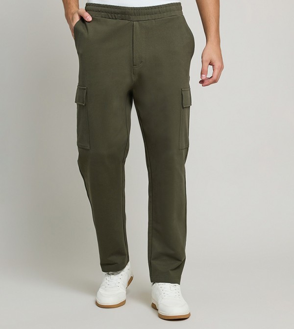 R&B  Cargos - Olive Cargos
