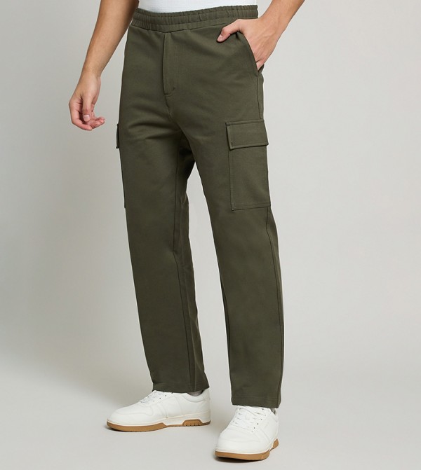 R&B  Cargos - Olive Cargos