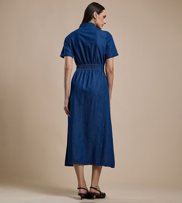 R&B R&B - Blue Shirt & T-Shirt Dresses