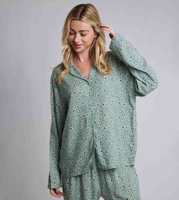أر آند بي  ملابس نوم - أخضر Pyjama Set
