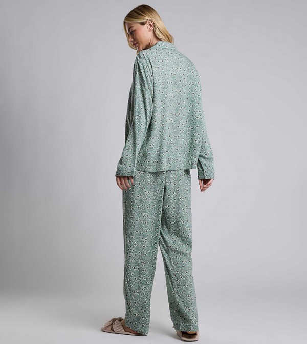 أر آند بي  ملابس نوم - أخضر Pyjama Set