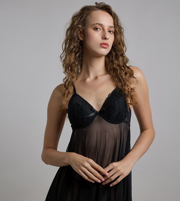 R&B  Lingerie - Black Babydolls & Bodysuits