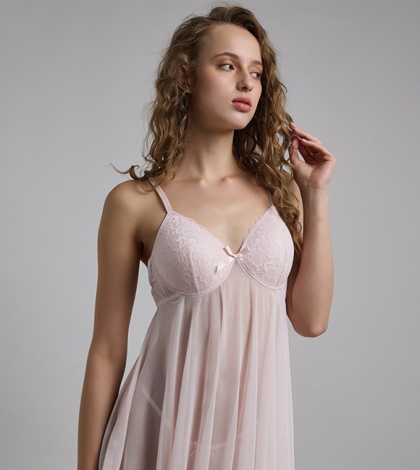 R&B  Lingerie - Pink Babydolls & Bodysuits