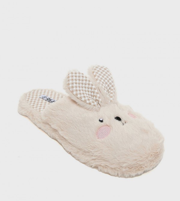 R&B  Bedroom Slippers - Beige Bedroom Slippers