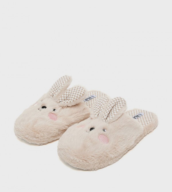 R&B  Bedroom Slippers - Beige Bedroom Slippers