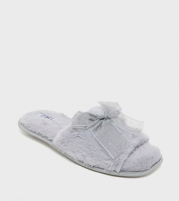 R&B  Bedroom Slippers - Grey Bedroom Slippers