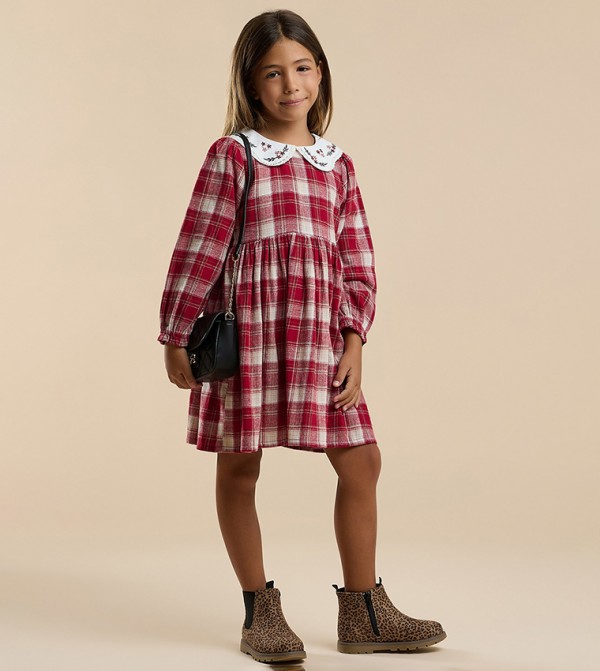 R&B  Dresses - Red Casual Dress