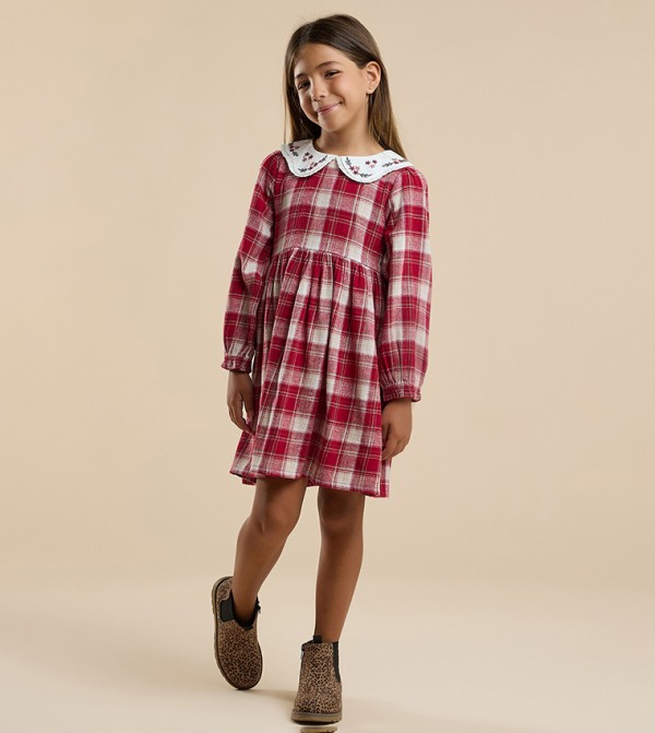 R&B  Dresses - Red Casual Dress