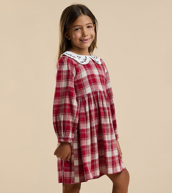 R&B  Dresses - Red Casual Dress
