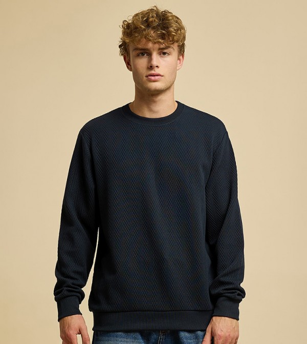 R&B  Hoodies & Sweatshirts - Navy Sweatshirts