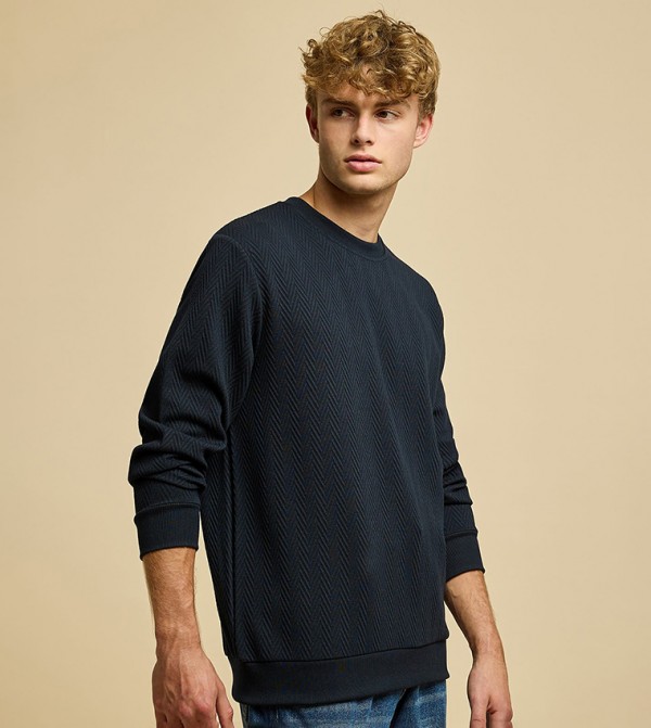 R&B  Hoodies & Sweatshirts - Navy Sweatshirts