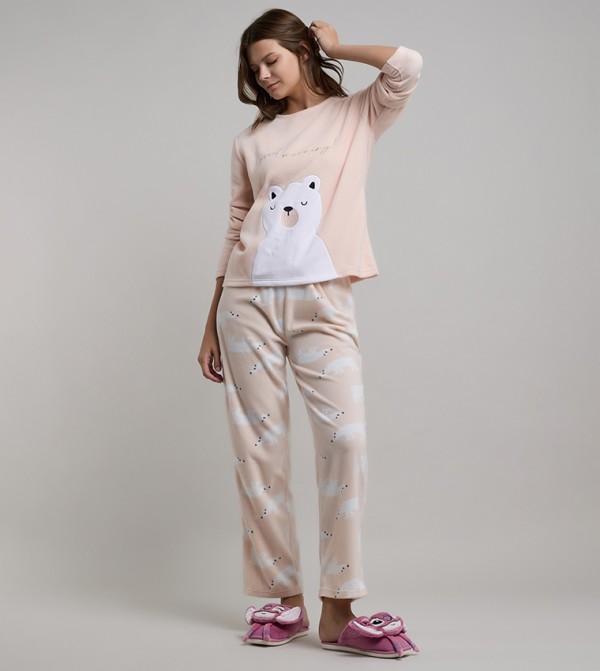 R&B Sleepwears & Loungewears - Peach Pyjama Set