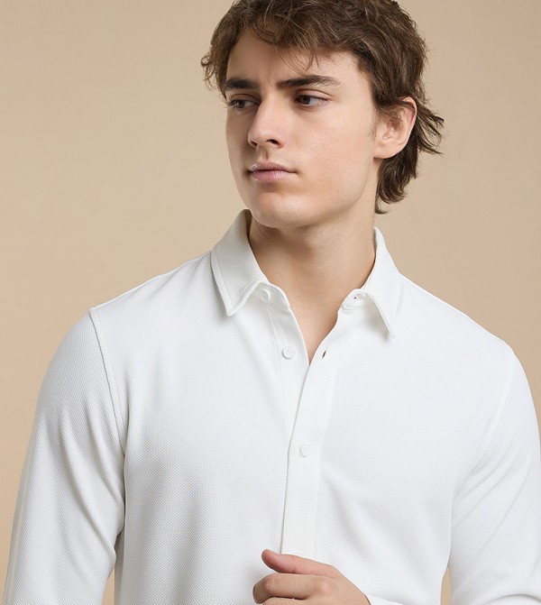 R&B Shirts - Ivory Long Sleeves