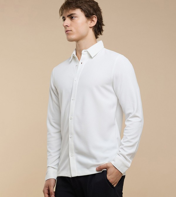 R&B Shirts - Ivory Long Sleeves