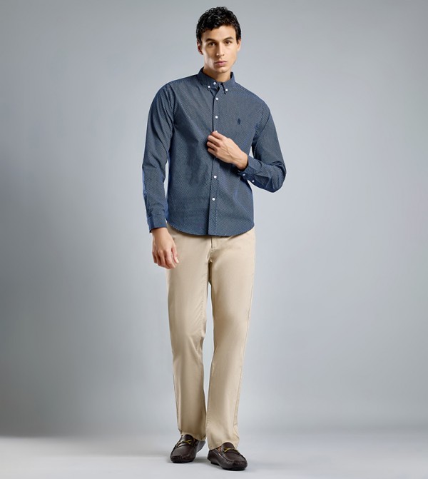 أر آند بي قمصان - أزرق Long Sleeves